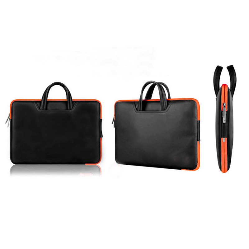 Classic leather laptop bag